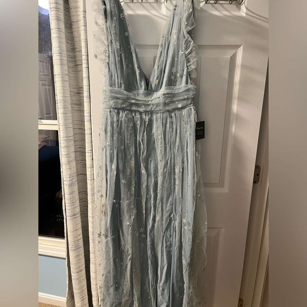 Blue sparkly dress
